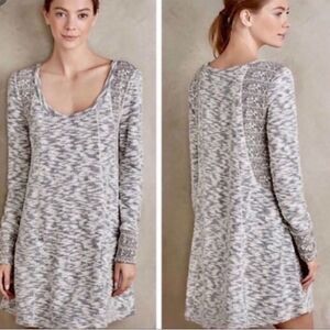 ‎Anthropologie Saturday Sunday Marled Long Sleeved Jersey Dress, Size XS